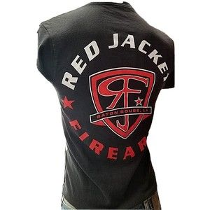 Red Jacket Firearms Black Graphic T-Shirt Size S Baton Rouge Guns Rifles Hunting